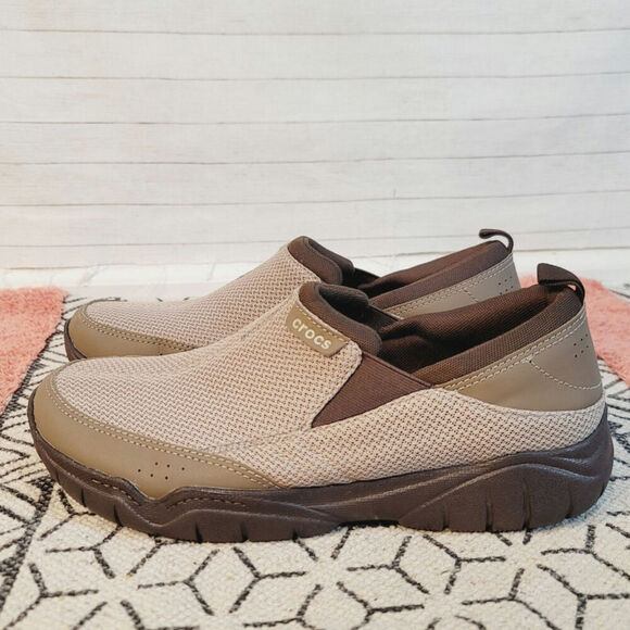 CROCS SWIFTWATER EDGE MESH SLIP ON LOAFER, sz 11 - Picture 1 of 10